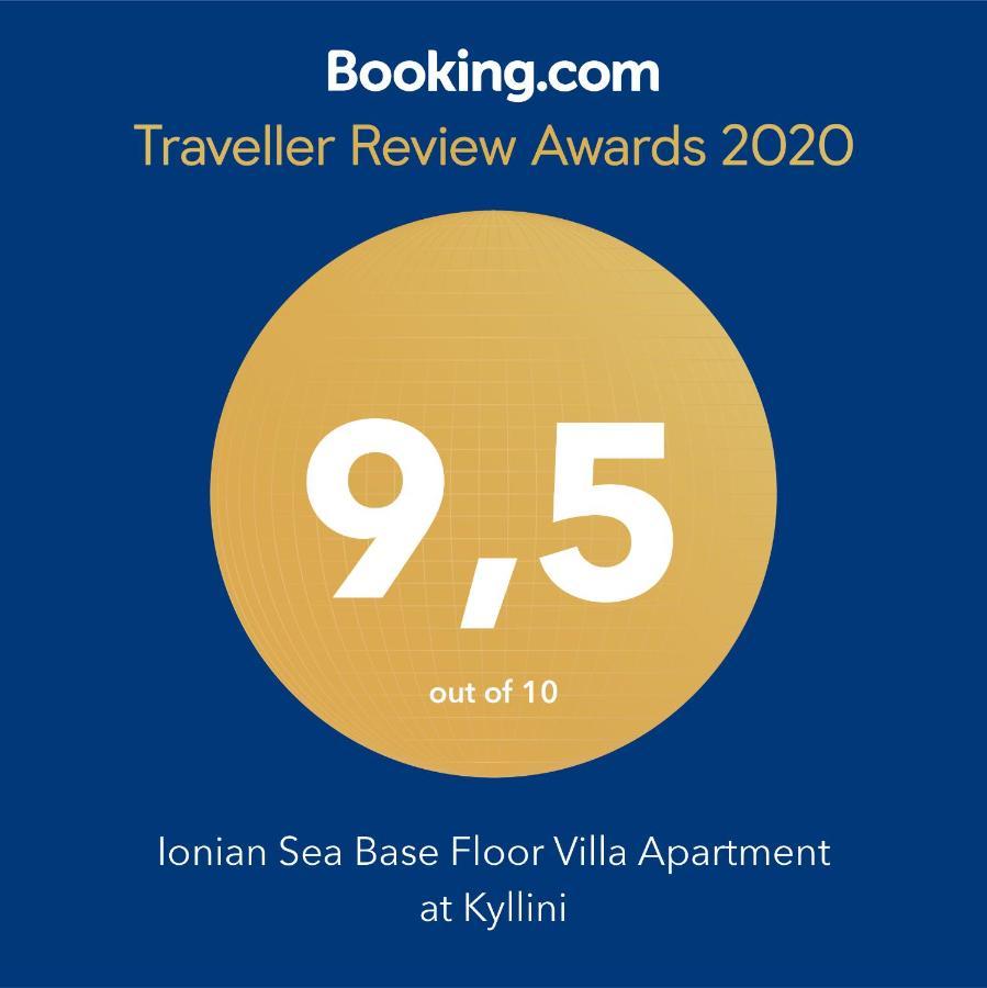 Ionian Sea Base Floor Villa Apartment At Kyllini Kastron  Ngoại thất bức ảnh